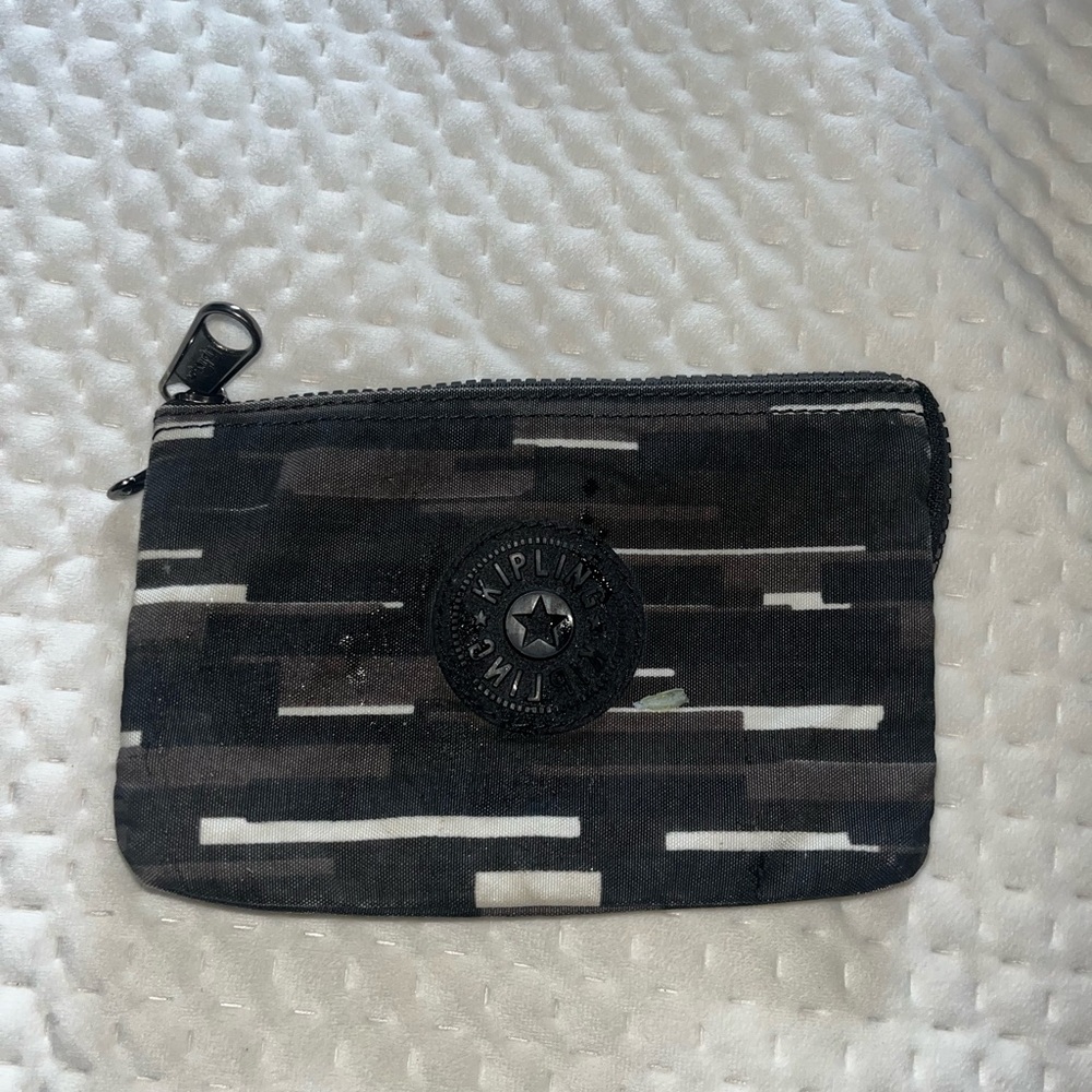 Kipling Creativity Large Pouch, Urban Black Jq, 7.25''L x 4.25''H x 1.5''D